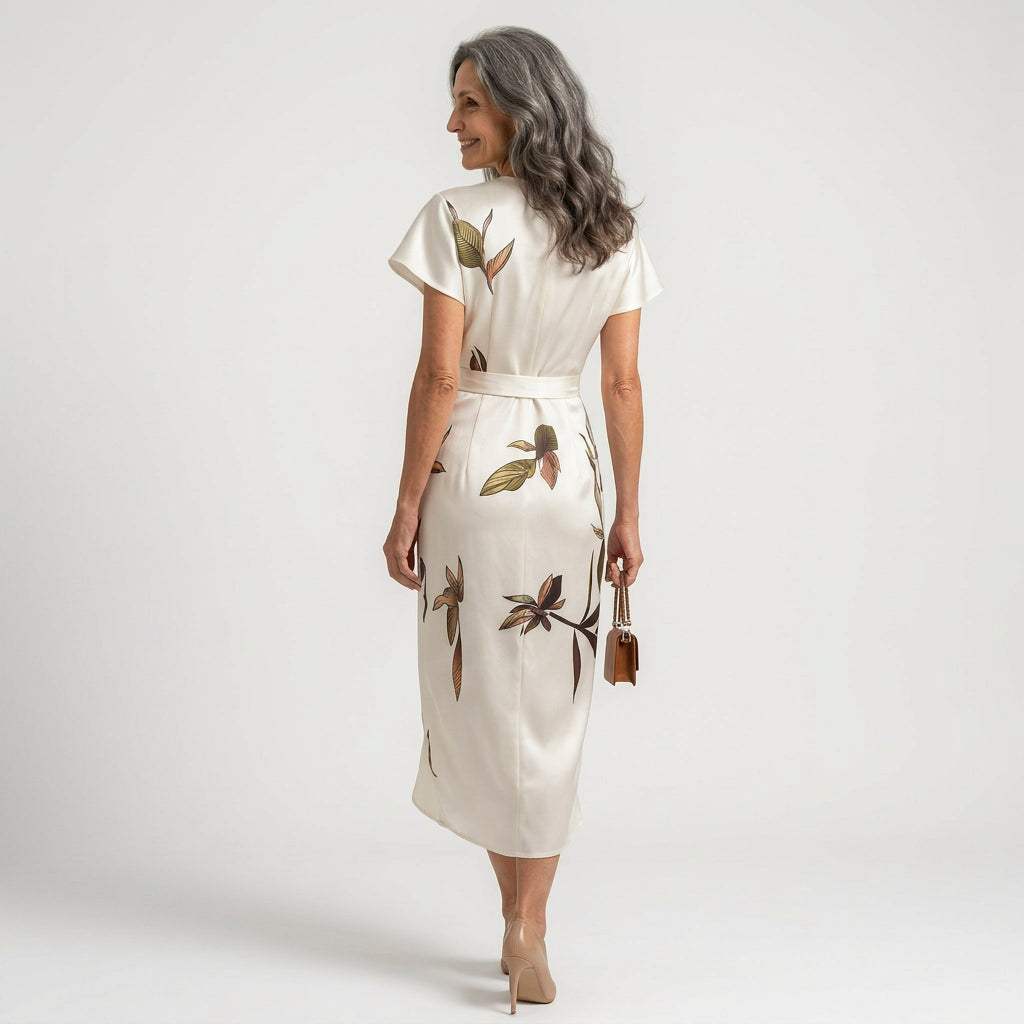 Lillian - rochie midi cu fundă — imagine 6