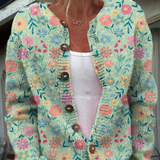 Lily - cardigan retro floral pentru femei — imagine 1