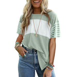 Luna - top cu dungi și guler rotund — imagine 7