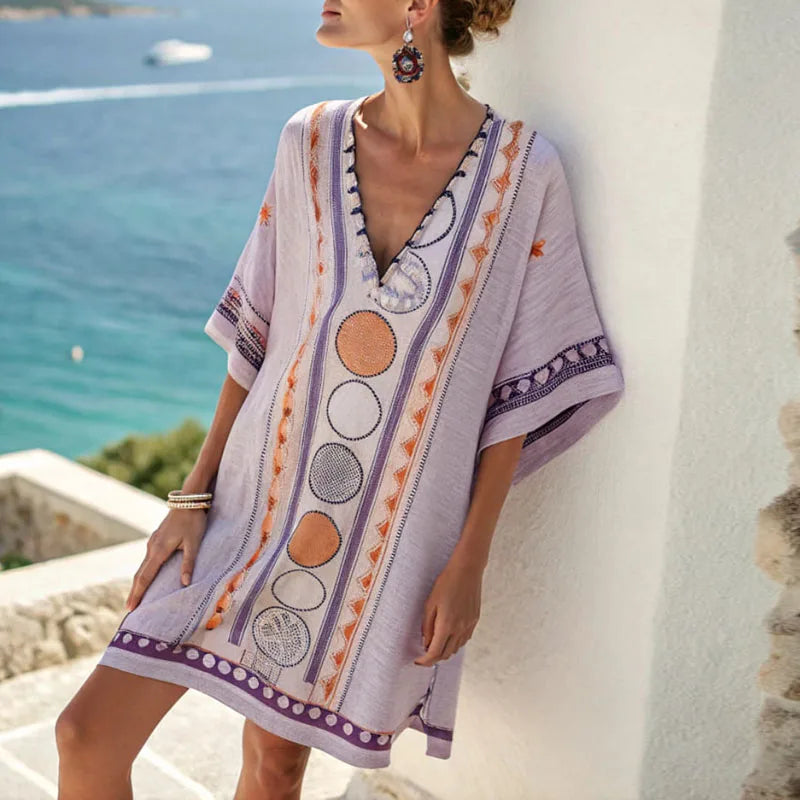 Luna - rochie de plajă elegantă și confortabilă pentru un stil de plajă relaxat — imagine 1