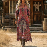 Lydia - rochie casual cu mânecă lungă, cu inspirație retro — imagine 1