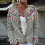 Lyla - cardigan islandez retro — imagine 2
