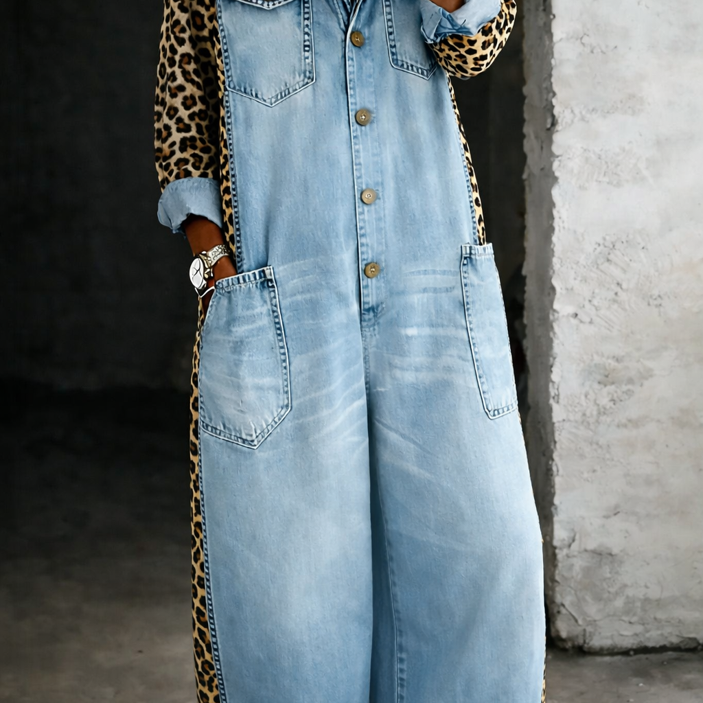 Mackenzie - Salopetă din denim dintr-o bucată — imagine 2