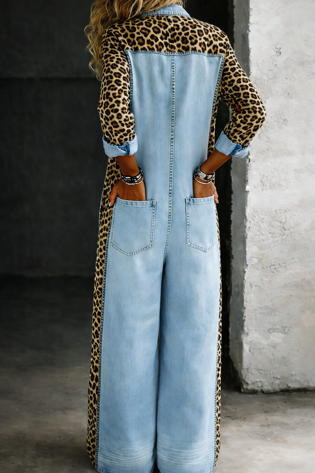 Mackenzie - Salopetă din denim dintr-o bucată — imagine 3