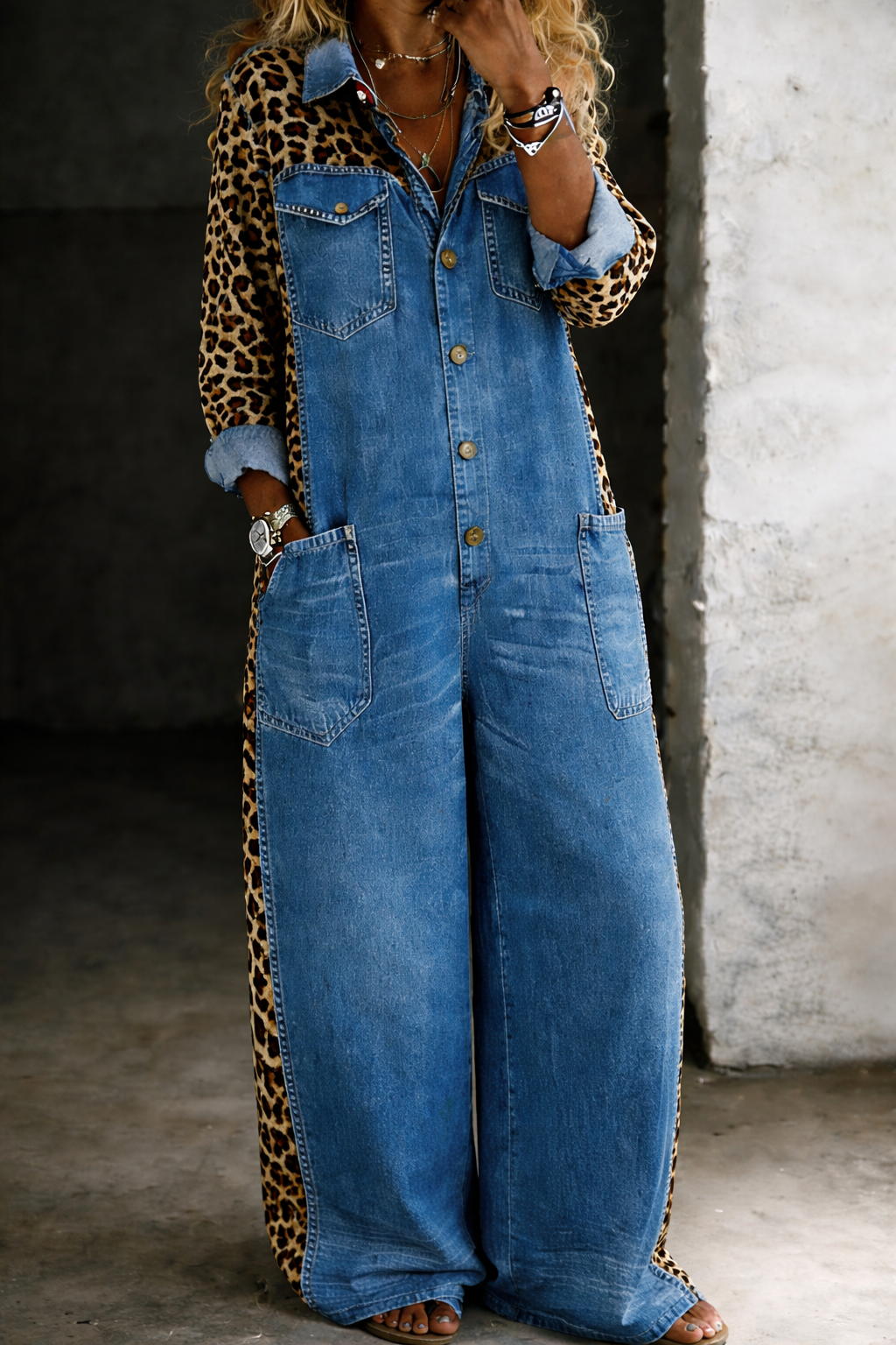 Mackenzie - Salopetă din denim dintr-o bucată — imagine 5
