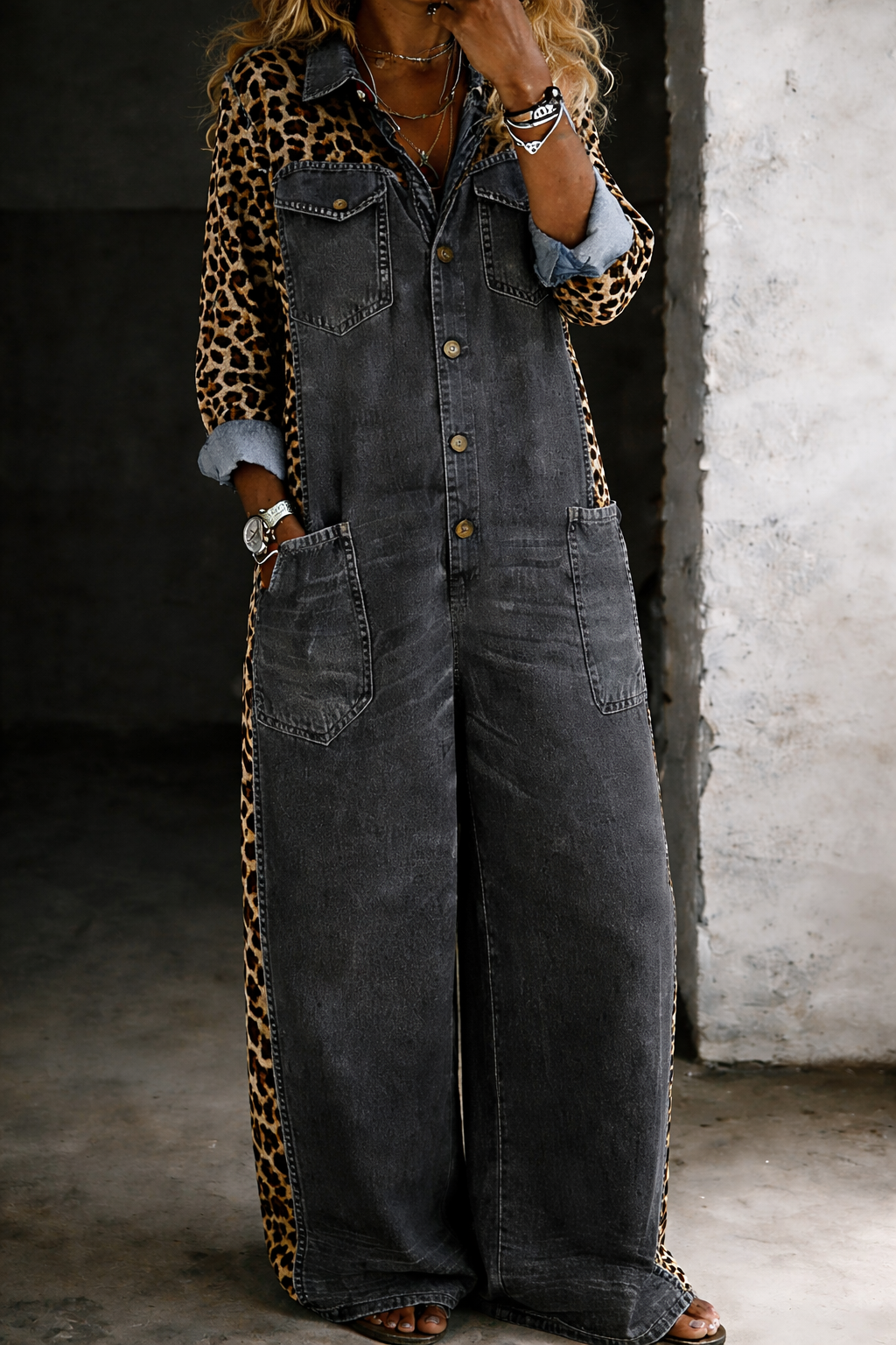 Mackenzie - Salopetă din denim dintr-o bucată — imagine 6