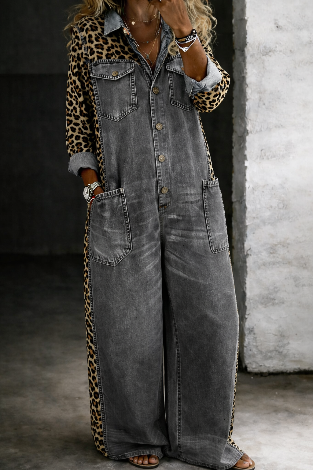 Mackenzie - Salopetă din denim dintr-o bucată — imagine 7