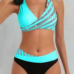 Mackenzie - Bikini cu model în tonuri calde — imagine 1