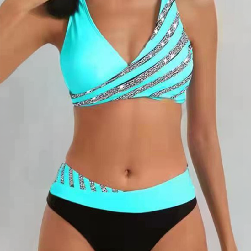 Mackenzie - Bikini cu model în tonuri calde — imagine 1