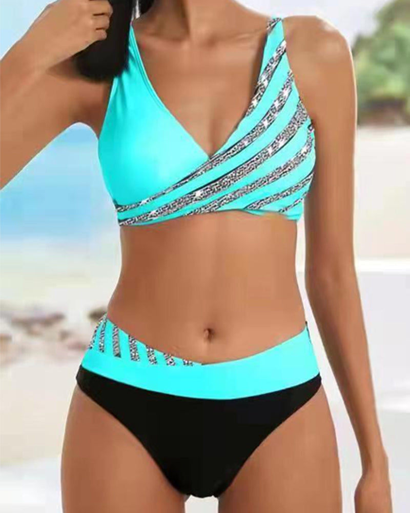 Mackenzie - Bikini cu model în tonuri calde — imagine 2