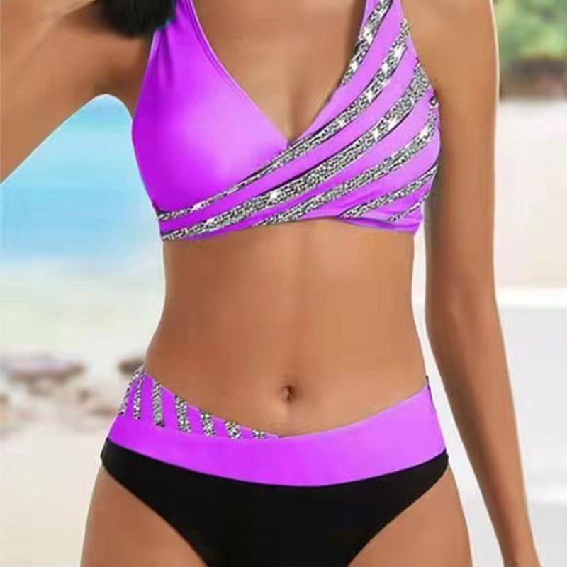 Mackenzie - Bikini cu model în tonuri calde — imagine 3