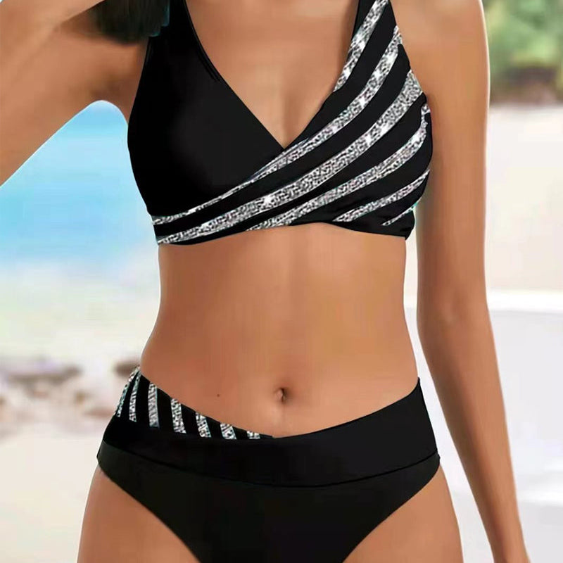 Mackenzie - Bikini cu model în tonuri calde — imagine 4