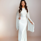 Macy - Rochie lungă din satin — imagine 3