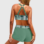 Madelyn - Bikini cu talie înaltă și nervuri — imagine 3
