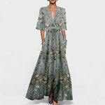 Madelyn - rochie maxi elegantă cu imprimeu floral — imagine 1