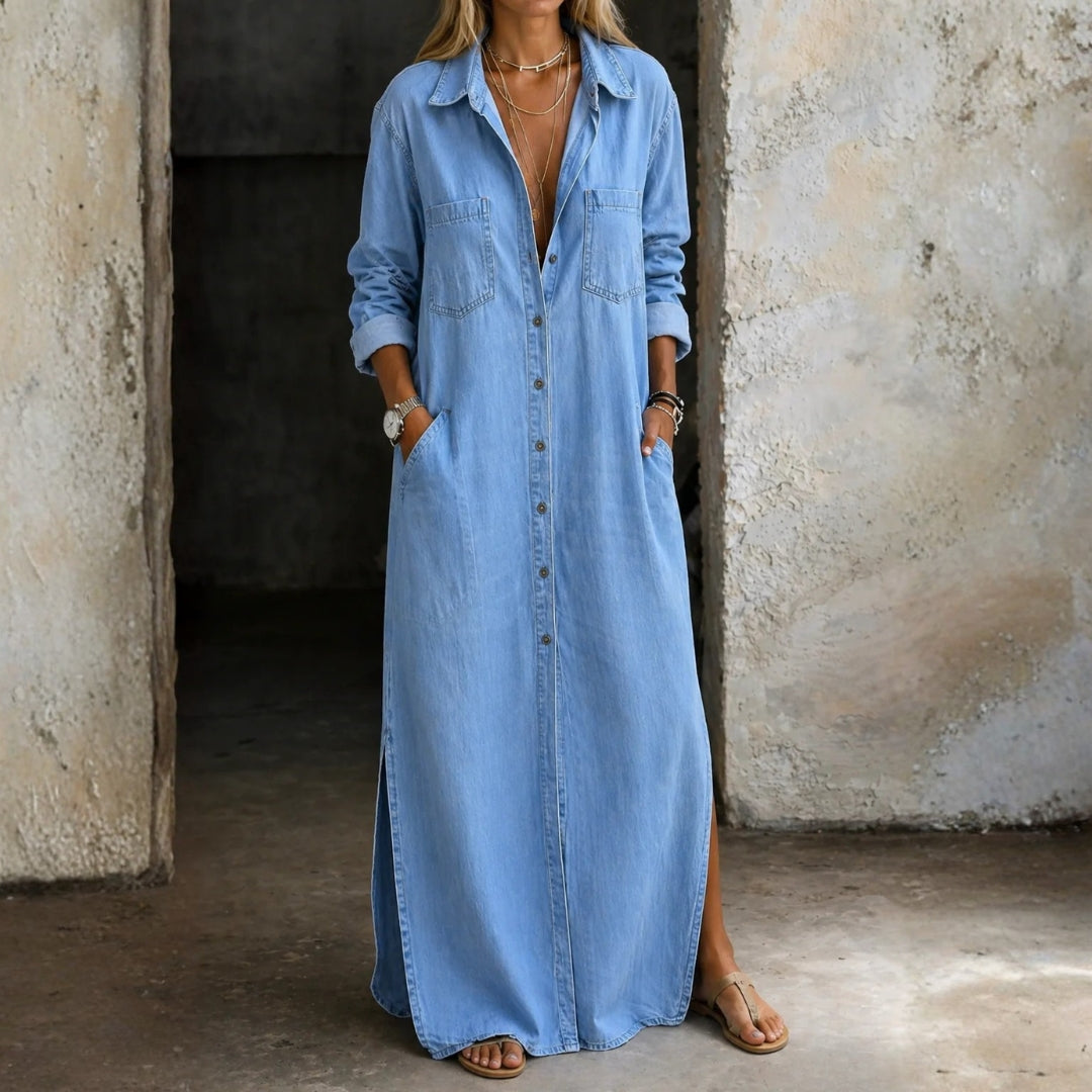 Maeve - Rochie cu nasturi — imagine 1