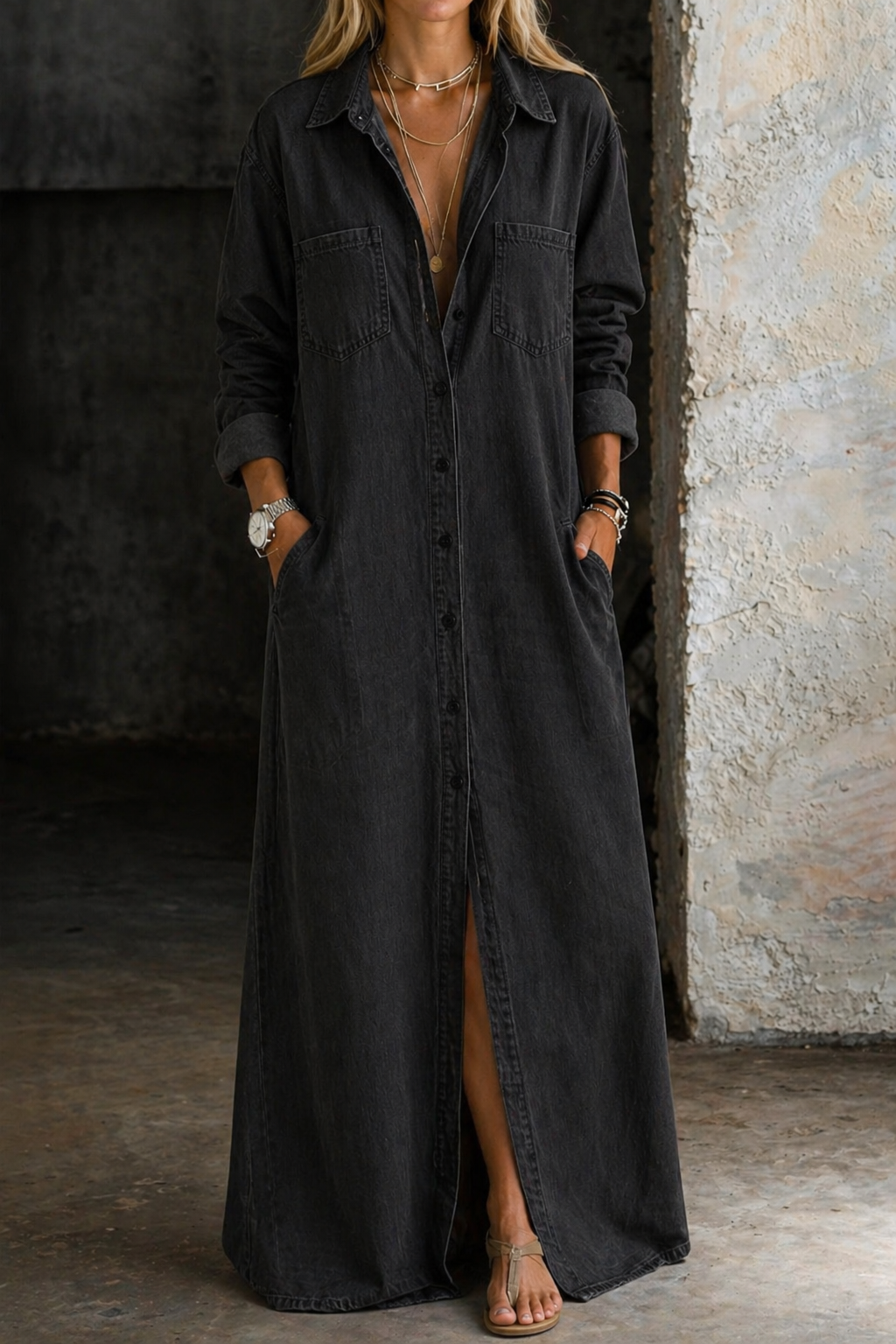 Maeve - Rochie cu nasturi — imagine 5