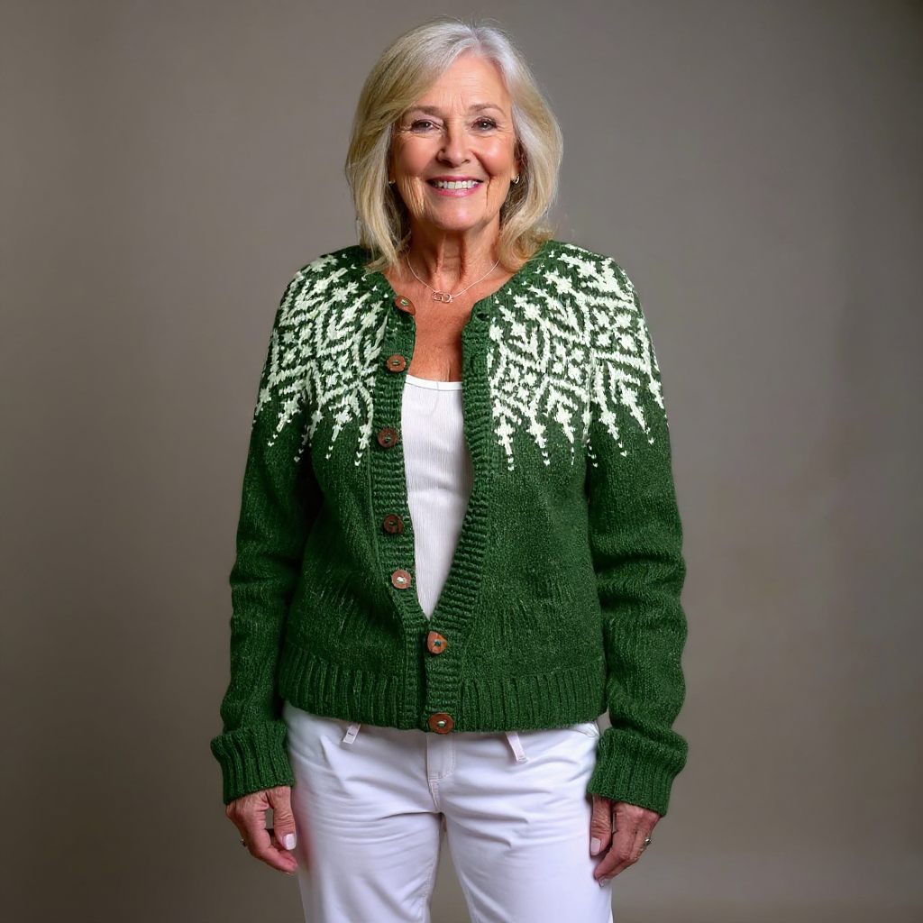 Magnolia - cardigan islandez retro — imagine 1