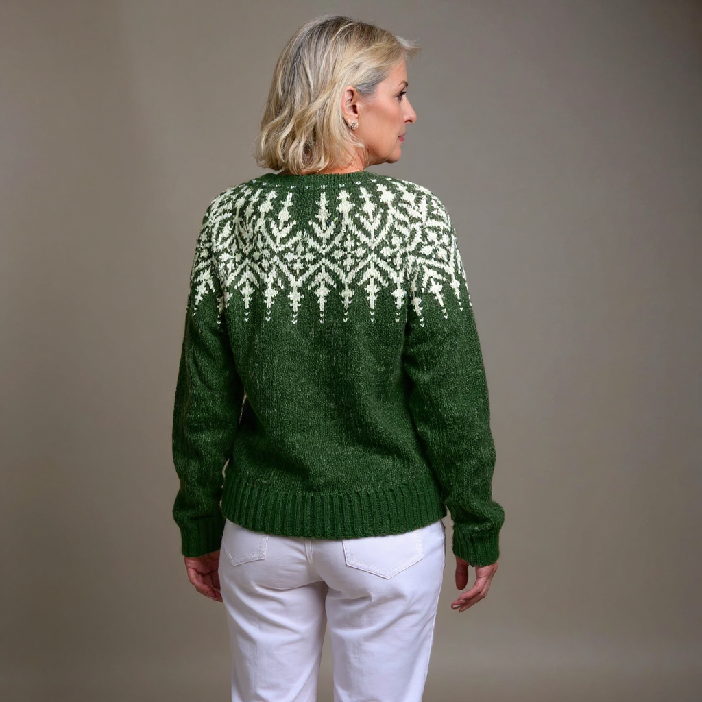 Magnolia - cardigan islandez retro — imagine 3