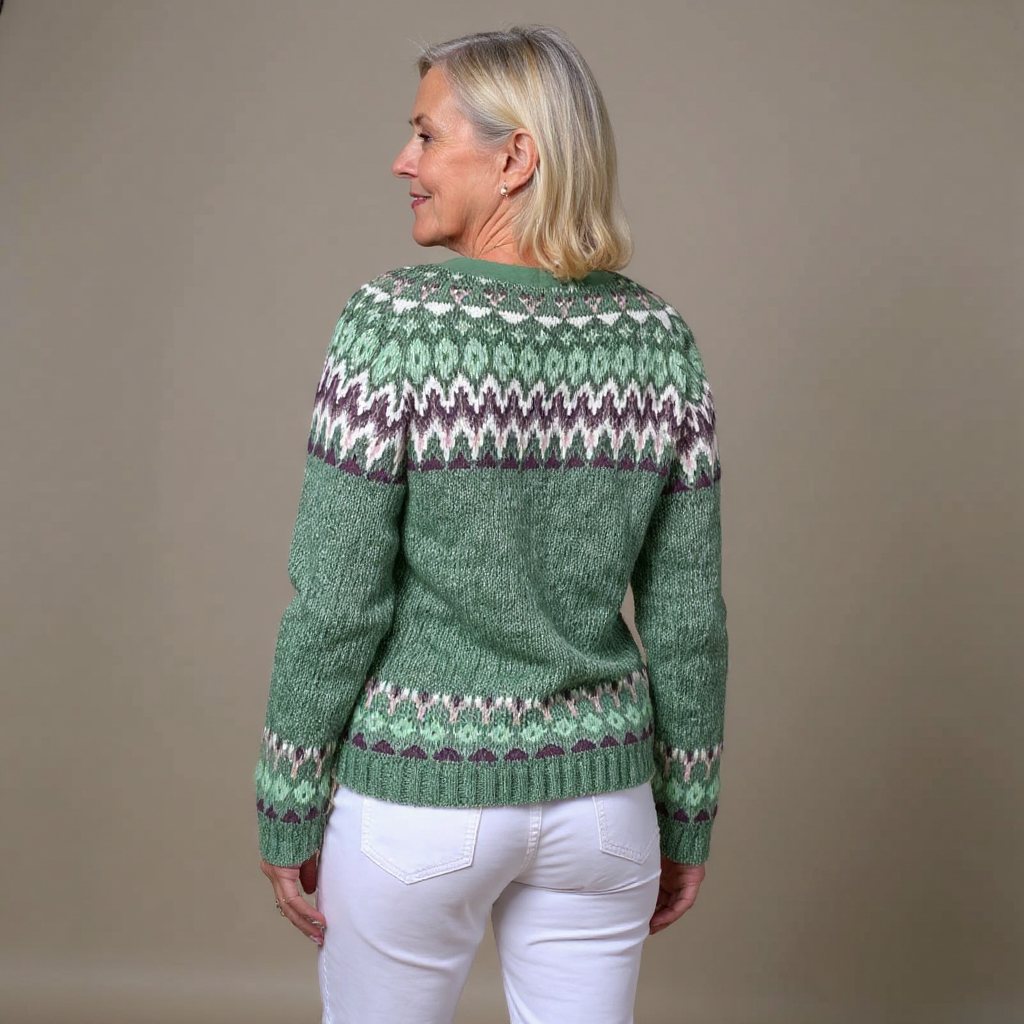 Marissa - Cardigan islandez retro — imagine 3
