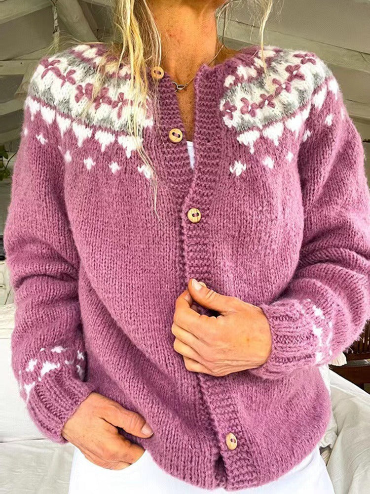 Marley - cardigan islandez retro — imagine 2