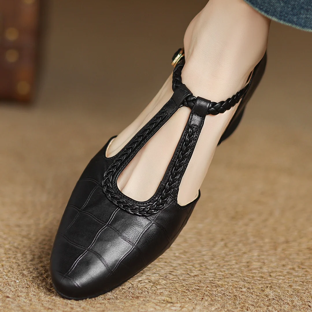 Pantofi Mary Jane din piele — imagine 9