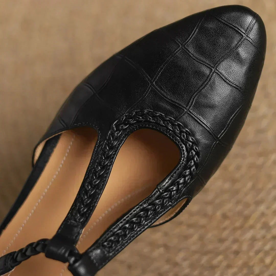 Pantofi Mary Jane din piele — imagine 10