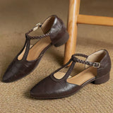 Pantofi Mary Jane din piele — imagine 13