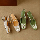 Mathilde - pantofi eleganți pentru femei cu decor floral — imagine 10