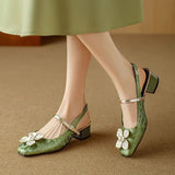 Mathilde - pantofi eleganți pentru femei cu decor floral — imagine 12