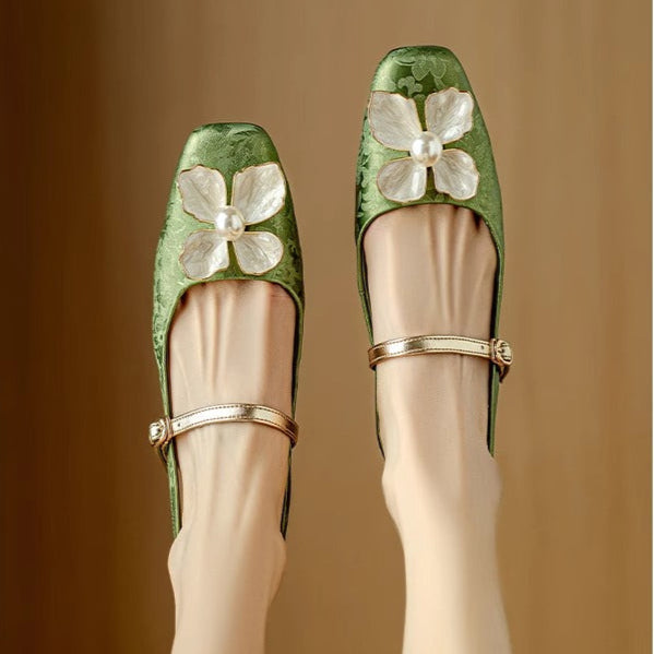Mathilde - pantofi eleganți pentru femei cu decor floral — imagine 13