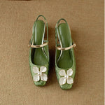 Mathilde - pantofi eleganți pentru femei cu decor floral — imagine 14