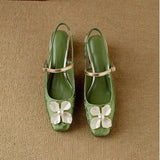 Mathilde - pantofi eleganți pentru femei cu decor floral — imagine 14
