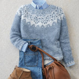 Mia - pulover clasic retro tricotat — imagine 1
