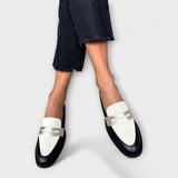 Mila - Mocasini negri metalici — imagine 3