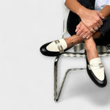 Mila - Mocasini negri metalici — imagine 4