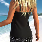 Monica - Tankini cu imprimeu solar — imagine 3