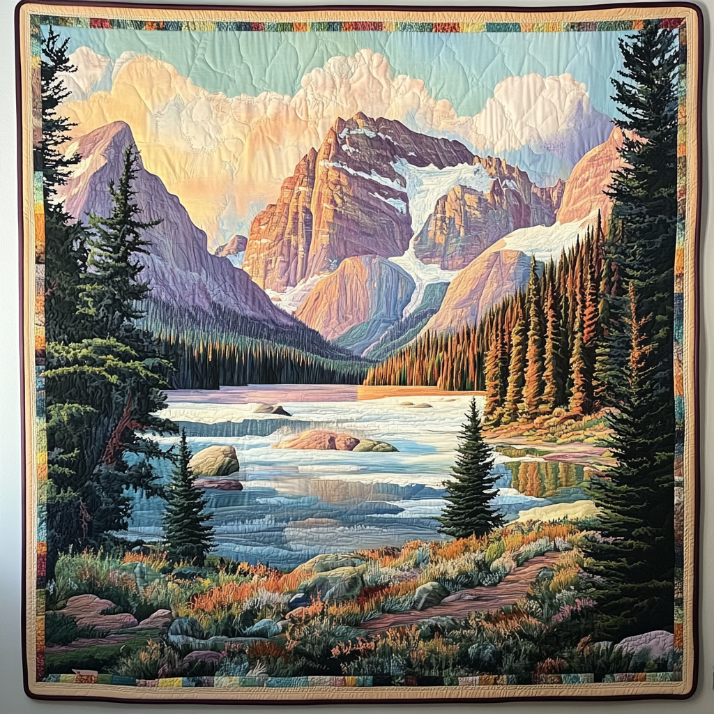 Tapiserie artistică - Natură alpină — imagine 1