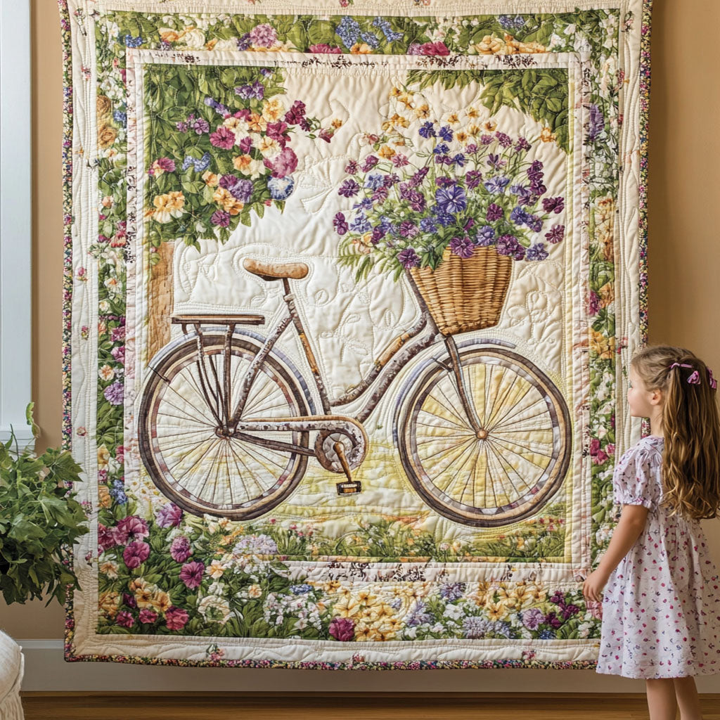 Tapiserie de artă - flori Fahrrad — imagine 1