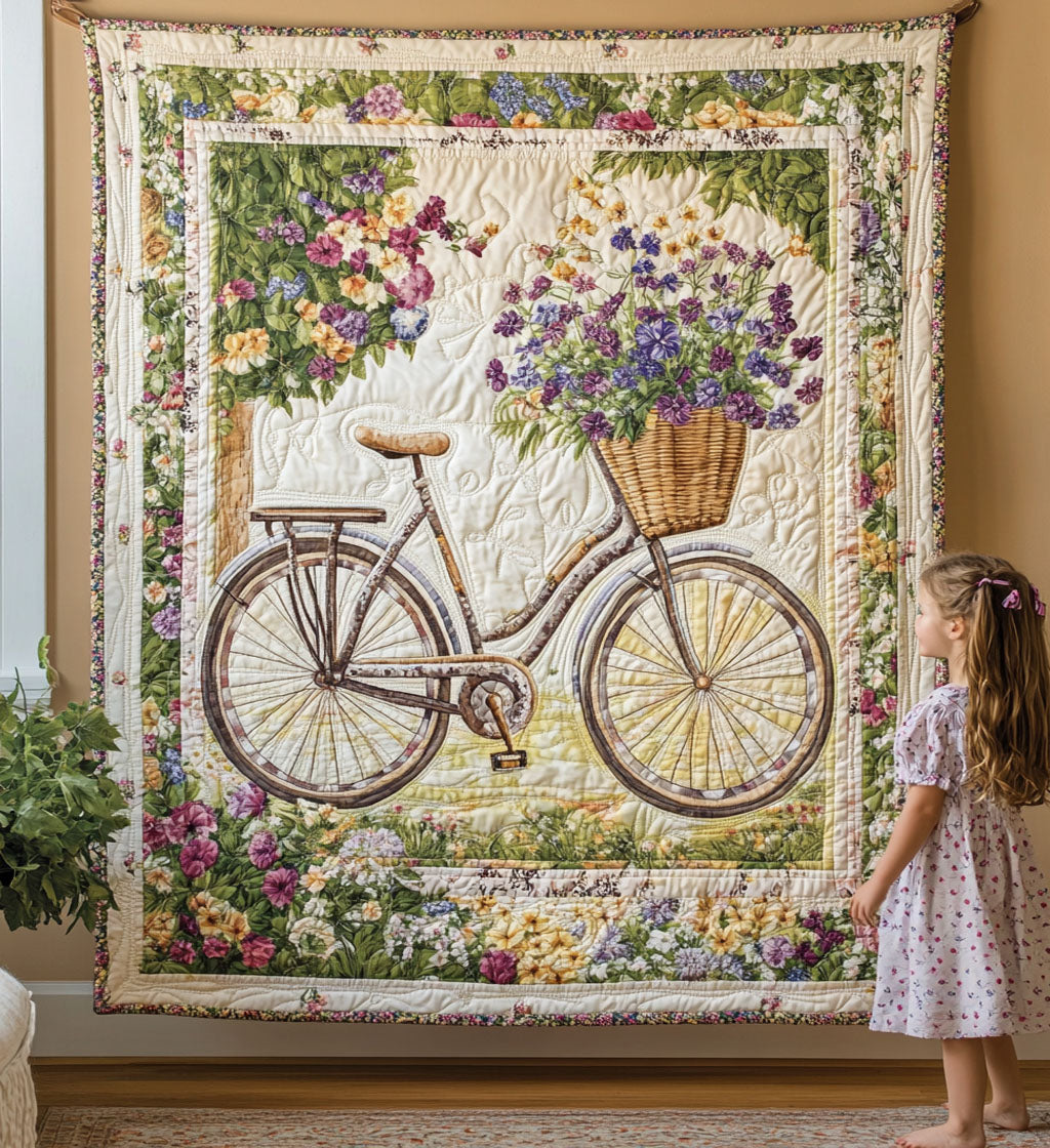 Tapiserie de artă - flori Fahrrad — imagine 1