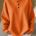 Pulover texturat Nancy – Henley — imagine 1