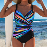 Naomi – costum de baie elegant cu model colorat — imagine 1