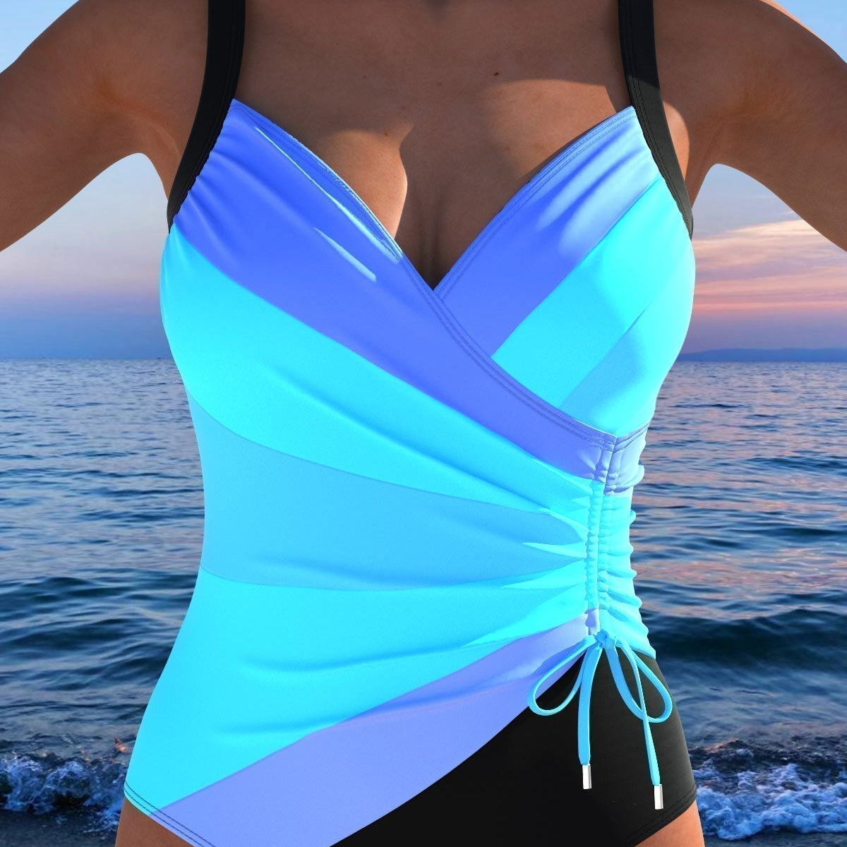 Naomi – costum de baie elegant cu model colorat — imagine 4