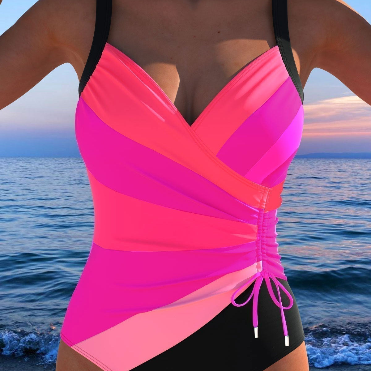 Naomi – costum de baie elegant cu model colorat — imagine 6