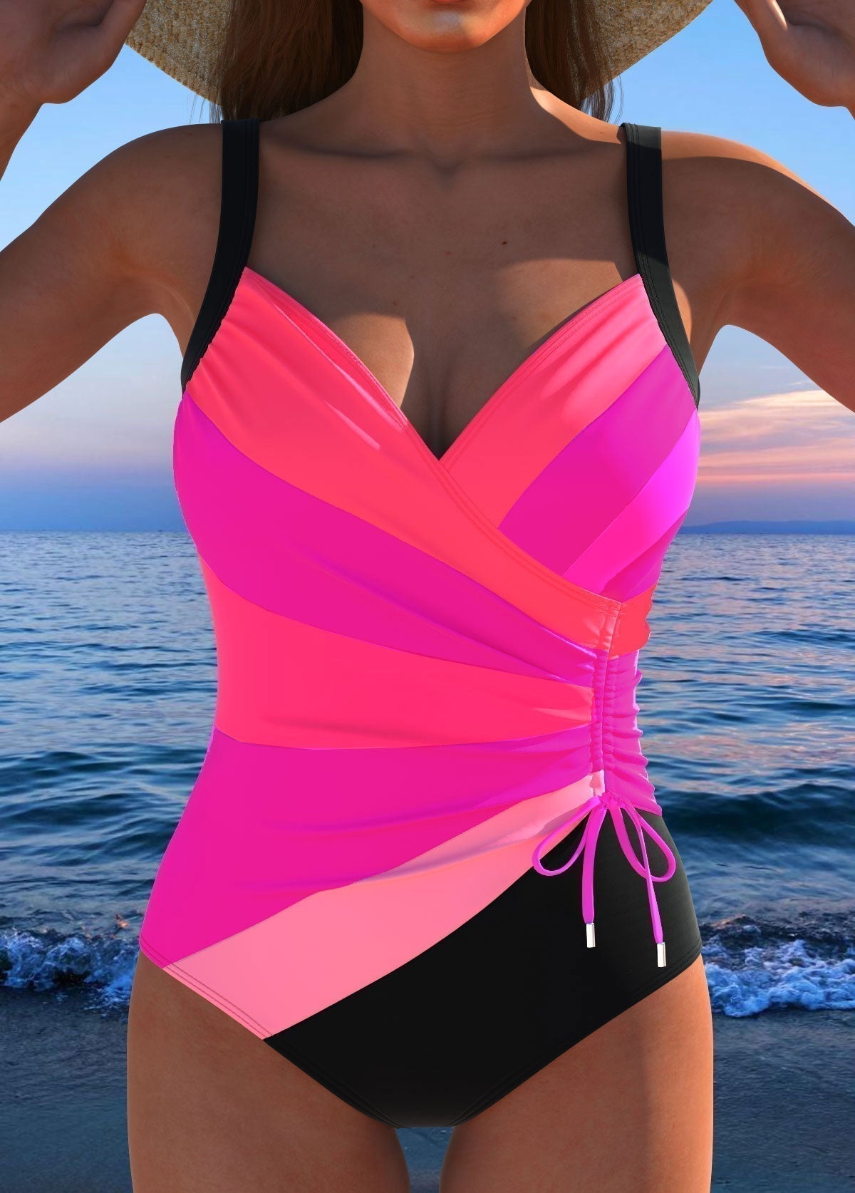 Naomi – costum de baie elegant cu model colorat — imagine 6