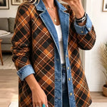 Naomi - Jachetă retro din denim block — imagine 2