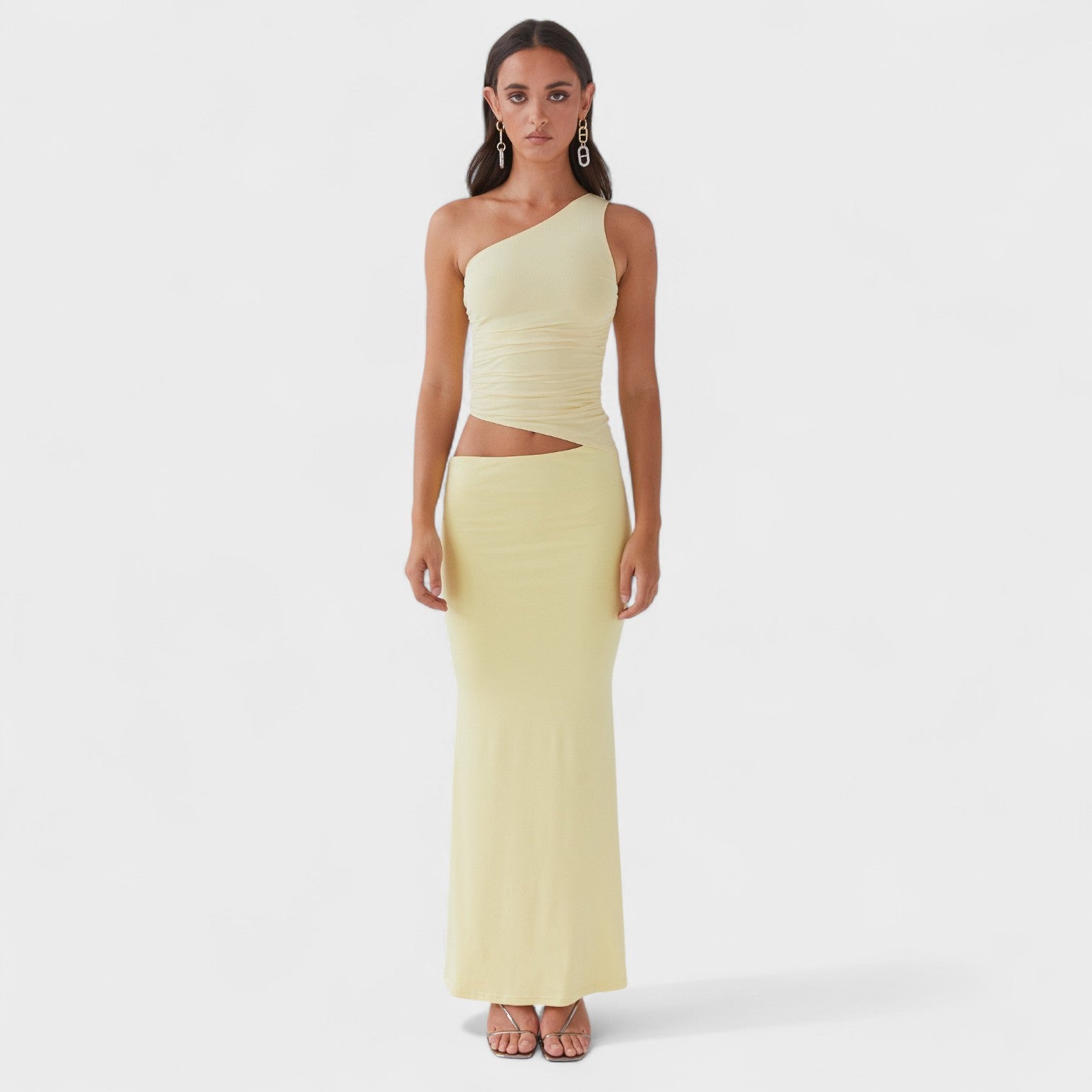 Natalia - rochie maxi asimetrică — imagine 1