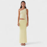 Natalia - rochie maxi asimetrică — imagine 1