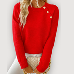 Natalia - pulover elegant cu nasturi — imagine 4