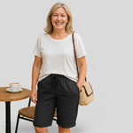 Natalia - pantaloni scurți confortabili din bumbac — imagine 1